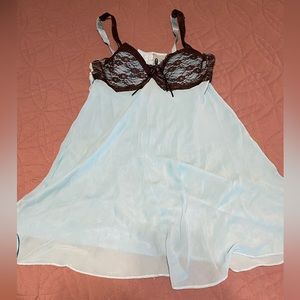 Blue and black sheer XL babydoll nighty